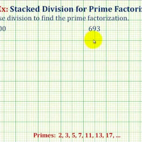 Prime Factor Stacked Division Ex1