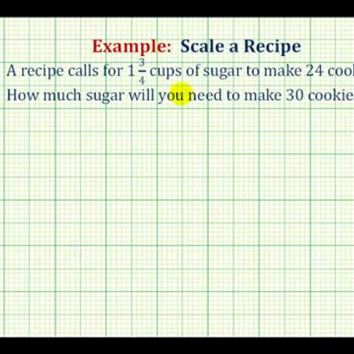 Proportion Recipe Ex