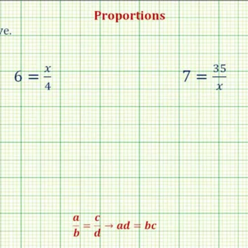 Proportion With Integer Ex