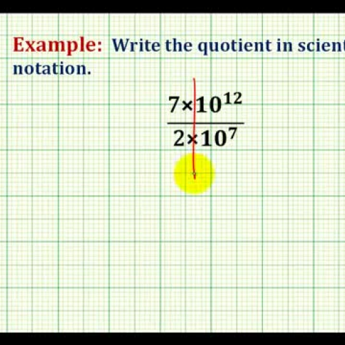 Scientific Not Divide Example