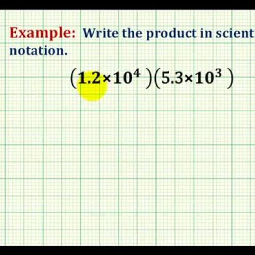 Scientific Not Multiply Example