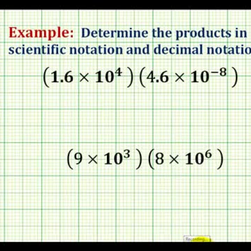 Scientific Not Multiply T I84 Example