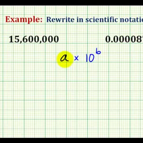 Scientific Notation Example