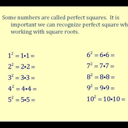 Square Root Intro