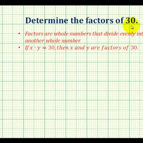 Whole Num Factors Ex1