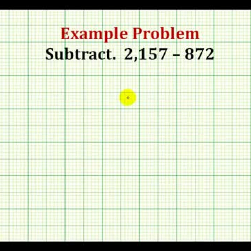 Whole Num Subtract Example