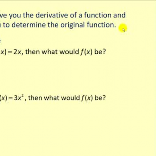 Antiderivative