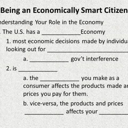 Being an Economically Smart Citizen 2014