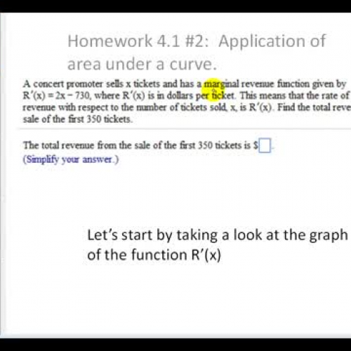 Area Under Graph Homework4_1_2