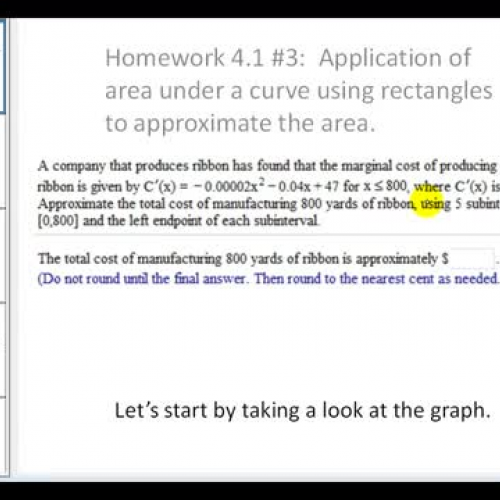 Area Under Graph Homework4_1_3