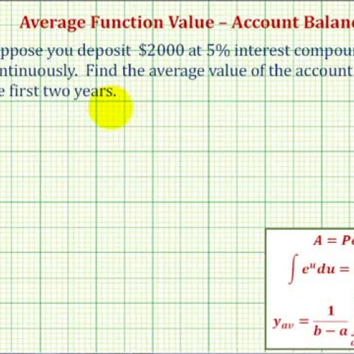 Average Value Account Balance Ex