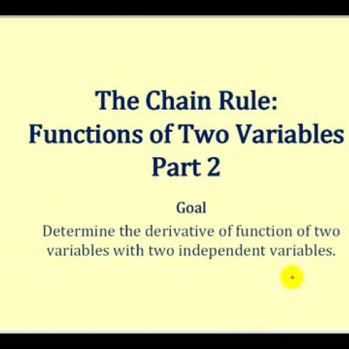 Chain Rule Funct Two Var2 Ind