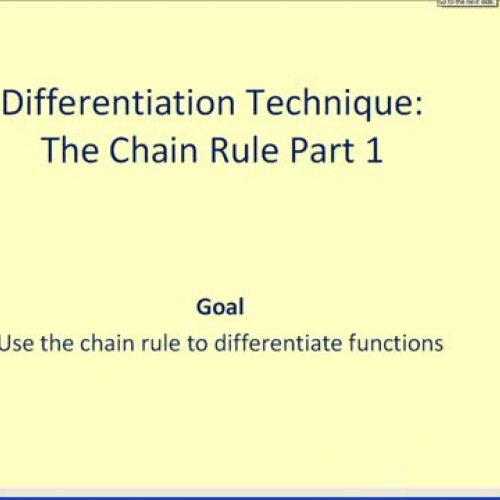 Chain Rule Part1
