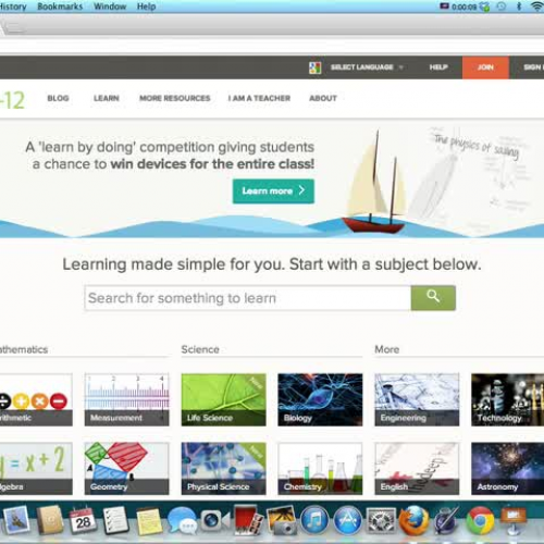 Screen Capture Tool of CK-12 Foundation websi