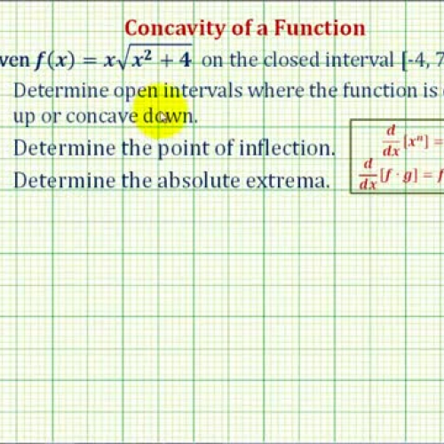 Concavity Extrema Product Quotient Rule Ex
