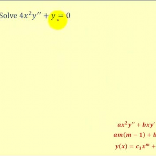 Cauchy Euler Second Order Homo Ex2