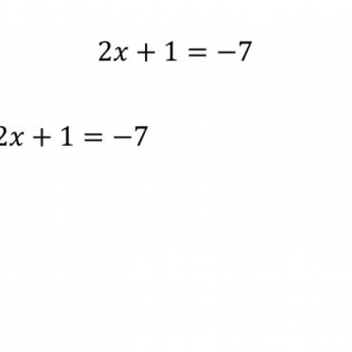 Solving Two-Step Equations