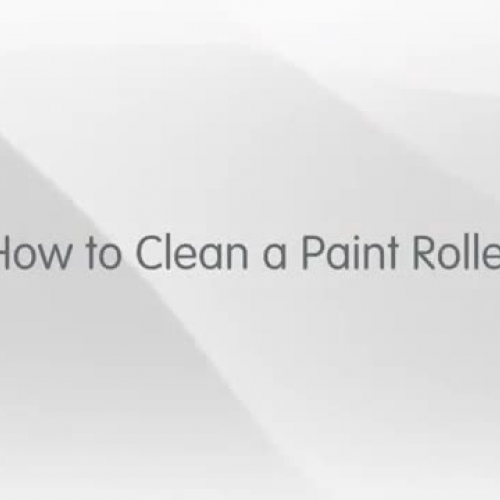 How to clean a paint roller2