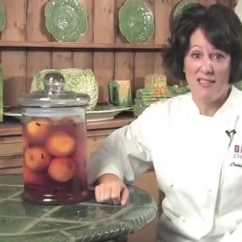 How to make brandied peaches