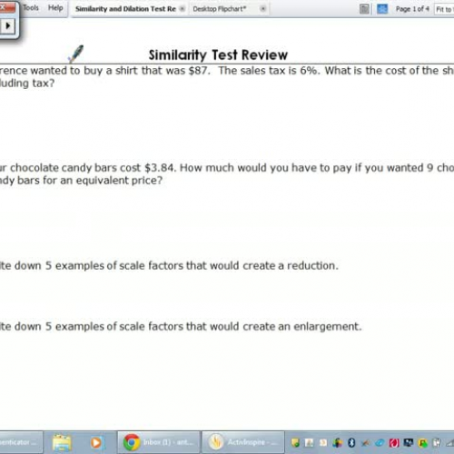 Similarity Test Review