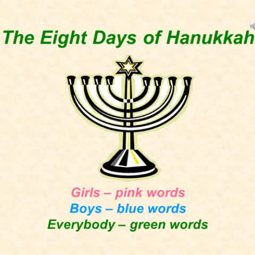 Eight Days of Hannukah (vocals)