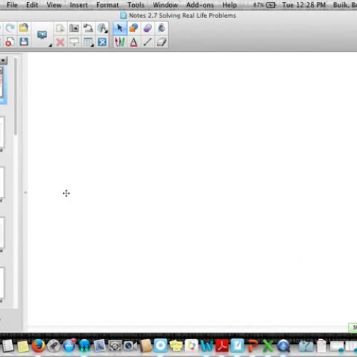 Lesson 2.7 Solving Real Life Problems