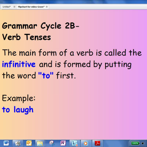 Grammar Cycle 2B video