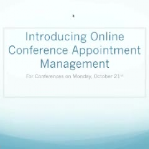 Conference Scheduling Information