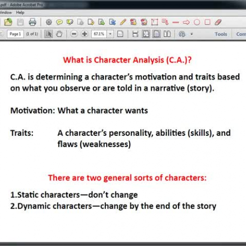Lit Skills 02--Character Analysis