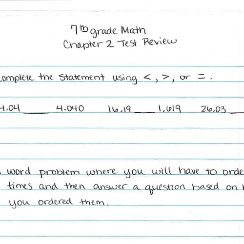 7th grade chapter 2 test review
