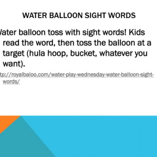 classroom activites and ideas