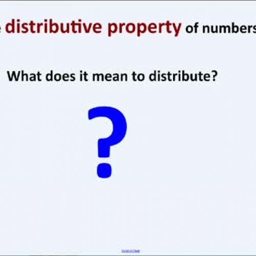 Distributive Property (High Resolution)