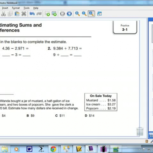 3-1 EstimatingSums and Differences