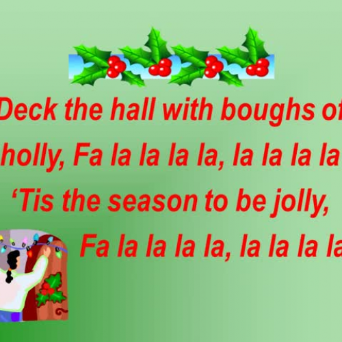 Deck the Hall (vocals)