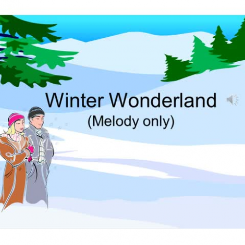 Winter Wonderland (melody only)