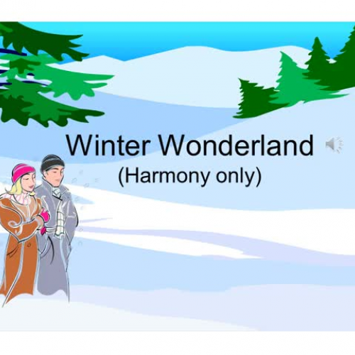 Winter Wonderland (harmony only)