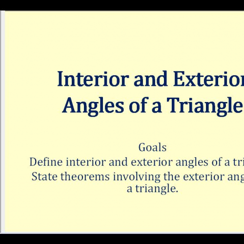 Int Ext Angle Triangle