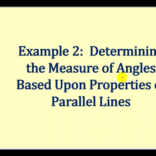 Parallel Line Prop Ex2