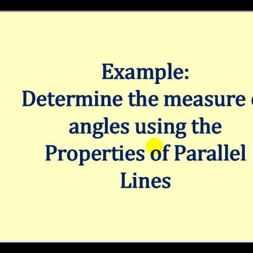 Parallel Line Prop Example