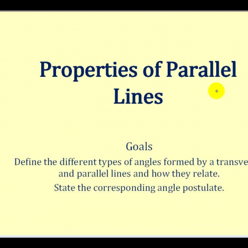 Parallel Line Properties