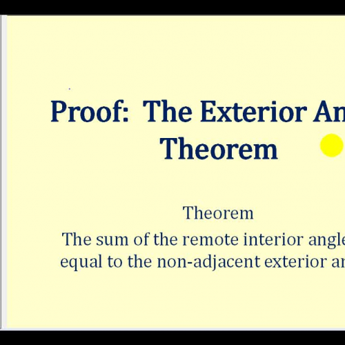 Proof Ext Angle Thm