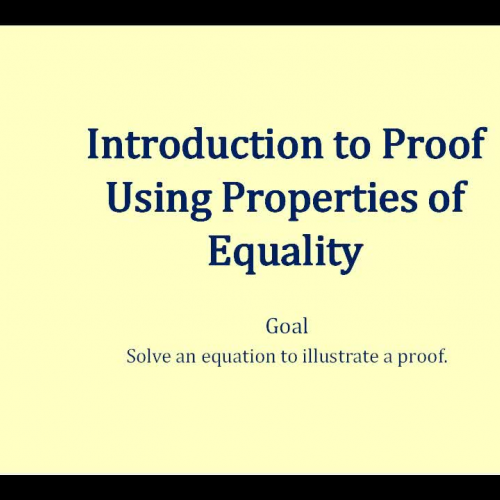 Proof Intro Equality