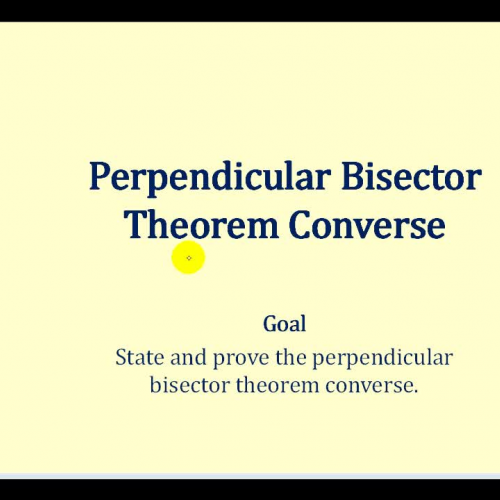 Proof Perp Bisect Thm Conv