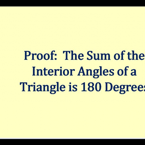 Proof Triangle Sum Thm