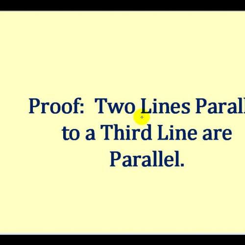 Proof Two Lines Parallel2 Third