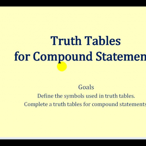 Reason Truth Table Compound
