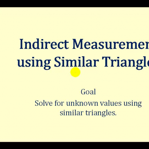 Similar Tri Indirect Measurement