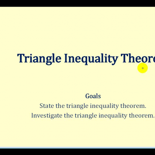 Tri Inequality Thm