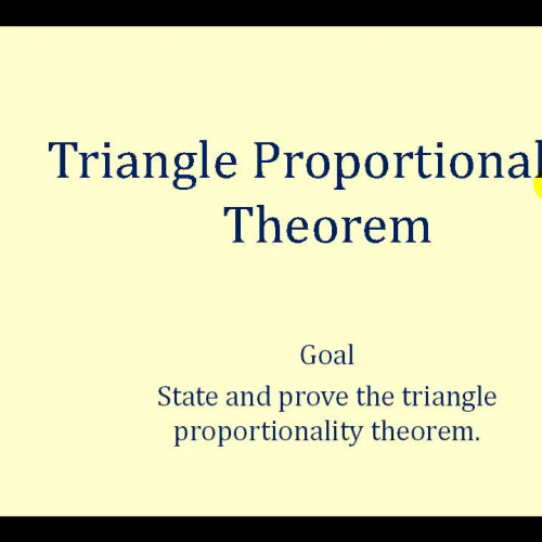 Triangle Prop Thm Proof
