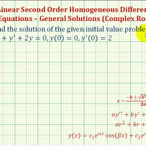 Second Order Linear Homo D E_ Complex Root I 